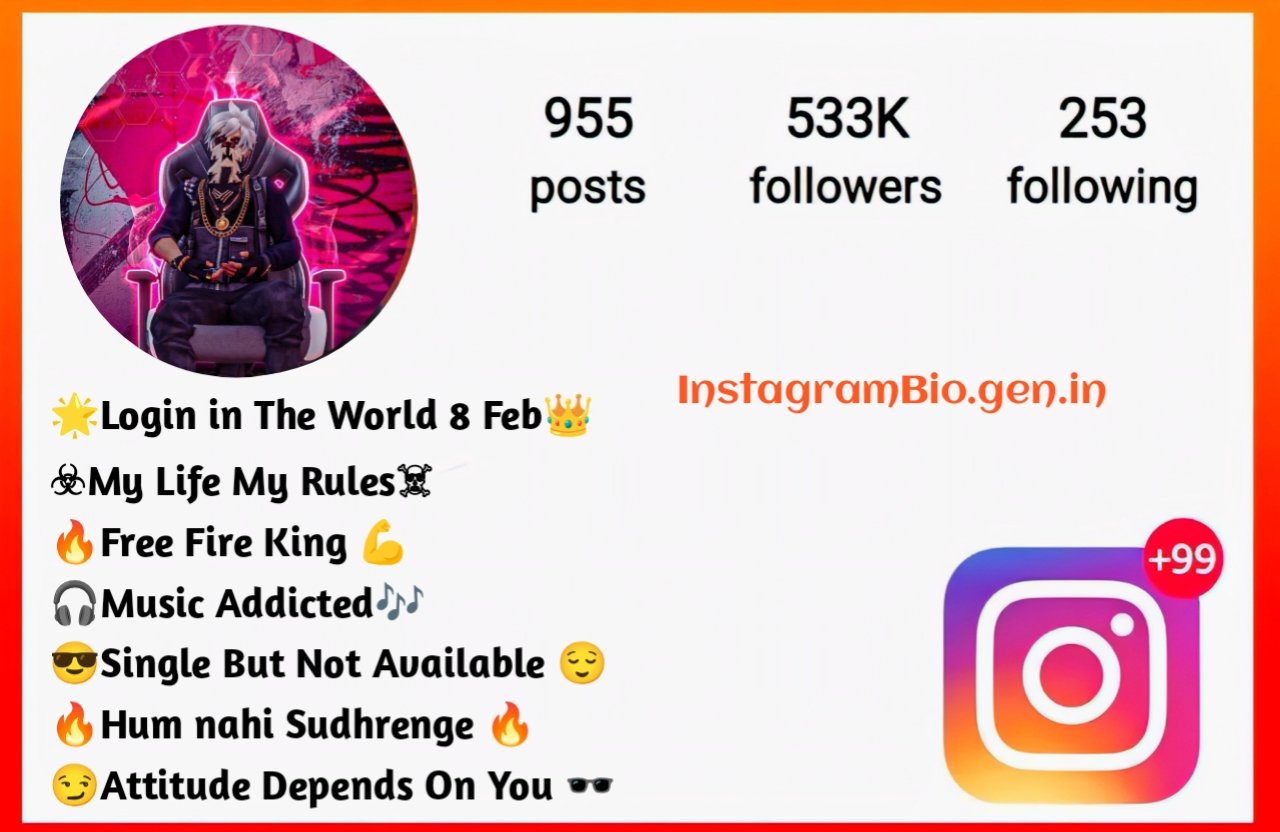 Free Fire Instagram Bio Free Fire Instagram Bio